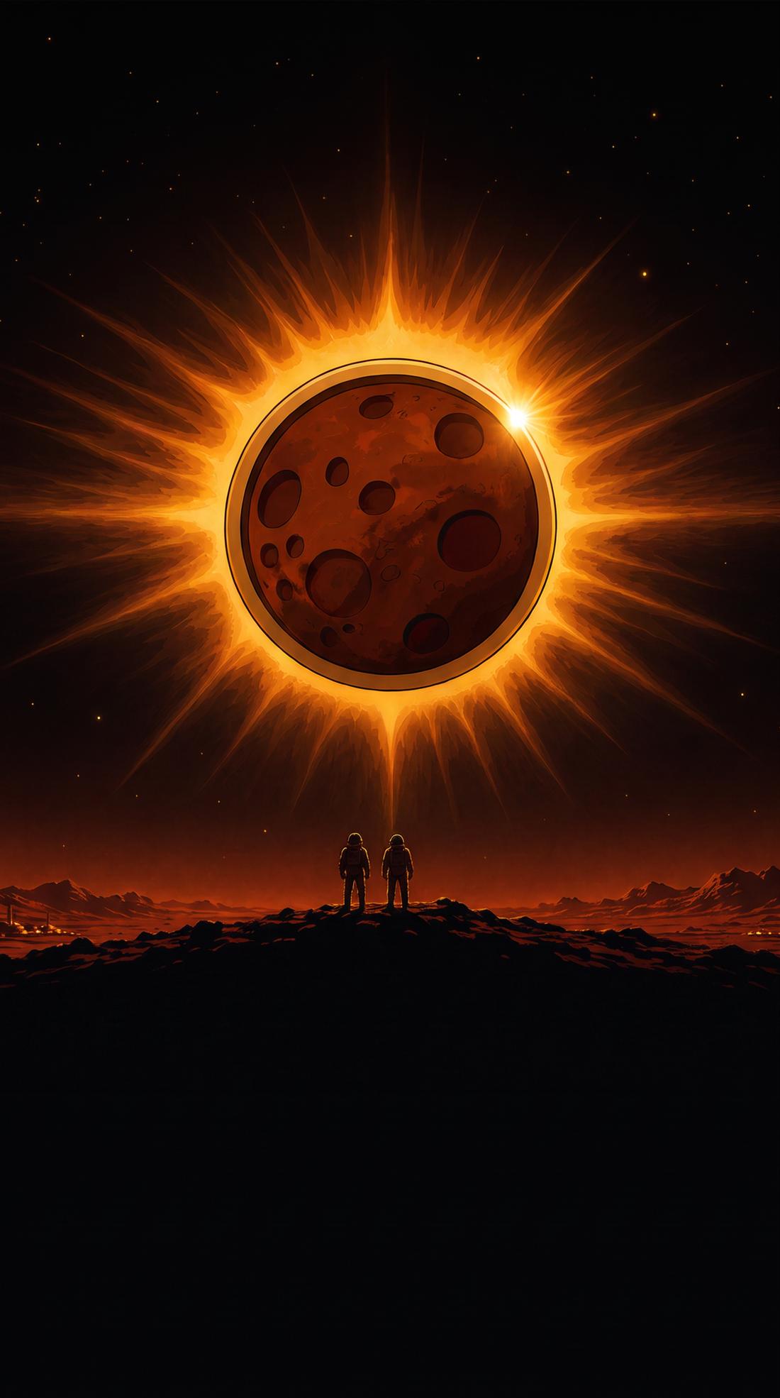 ç«æ˜Ÿåœ°å¹³çº¿ä¸Šï¼ŒMarsCoin é®ä½å¤ªé˜³å½¢æˆæ—¥é£Ÿ